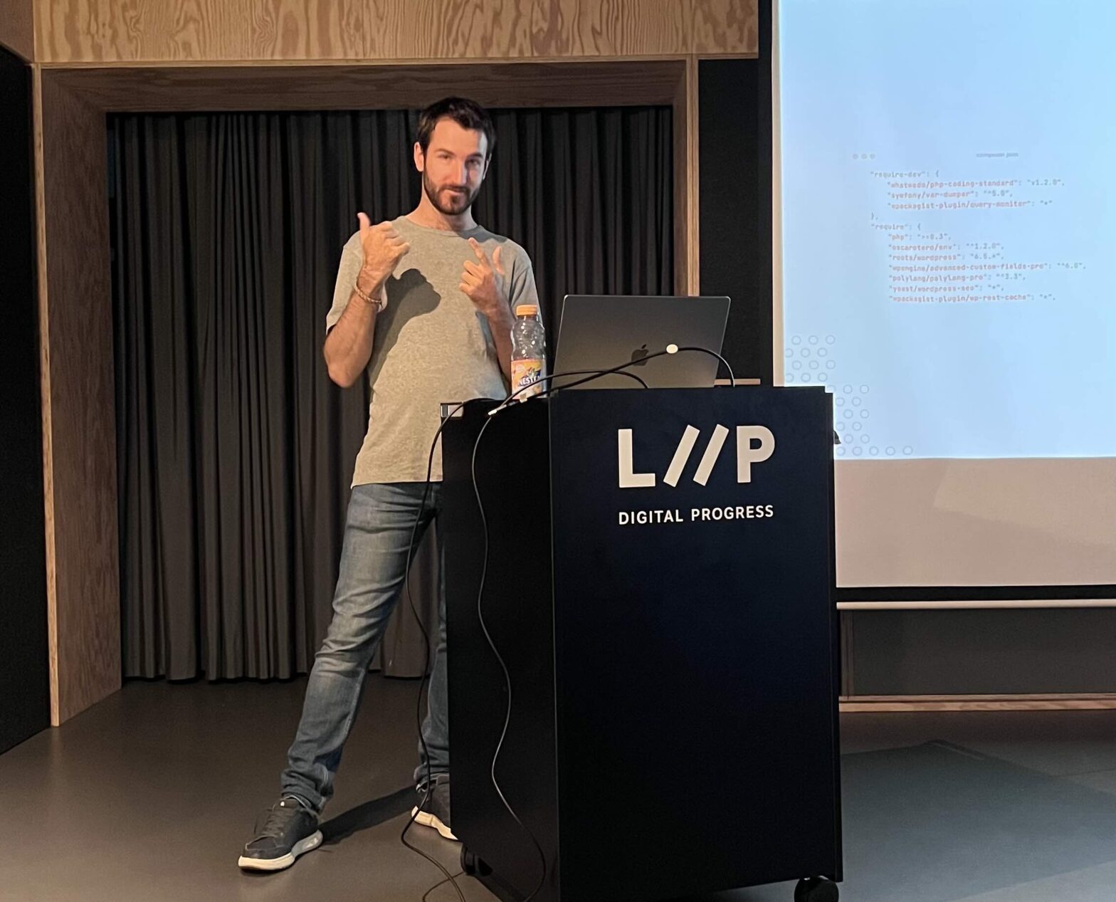 Marc Wieland am WordPress Meetup in Zürich